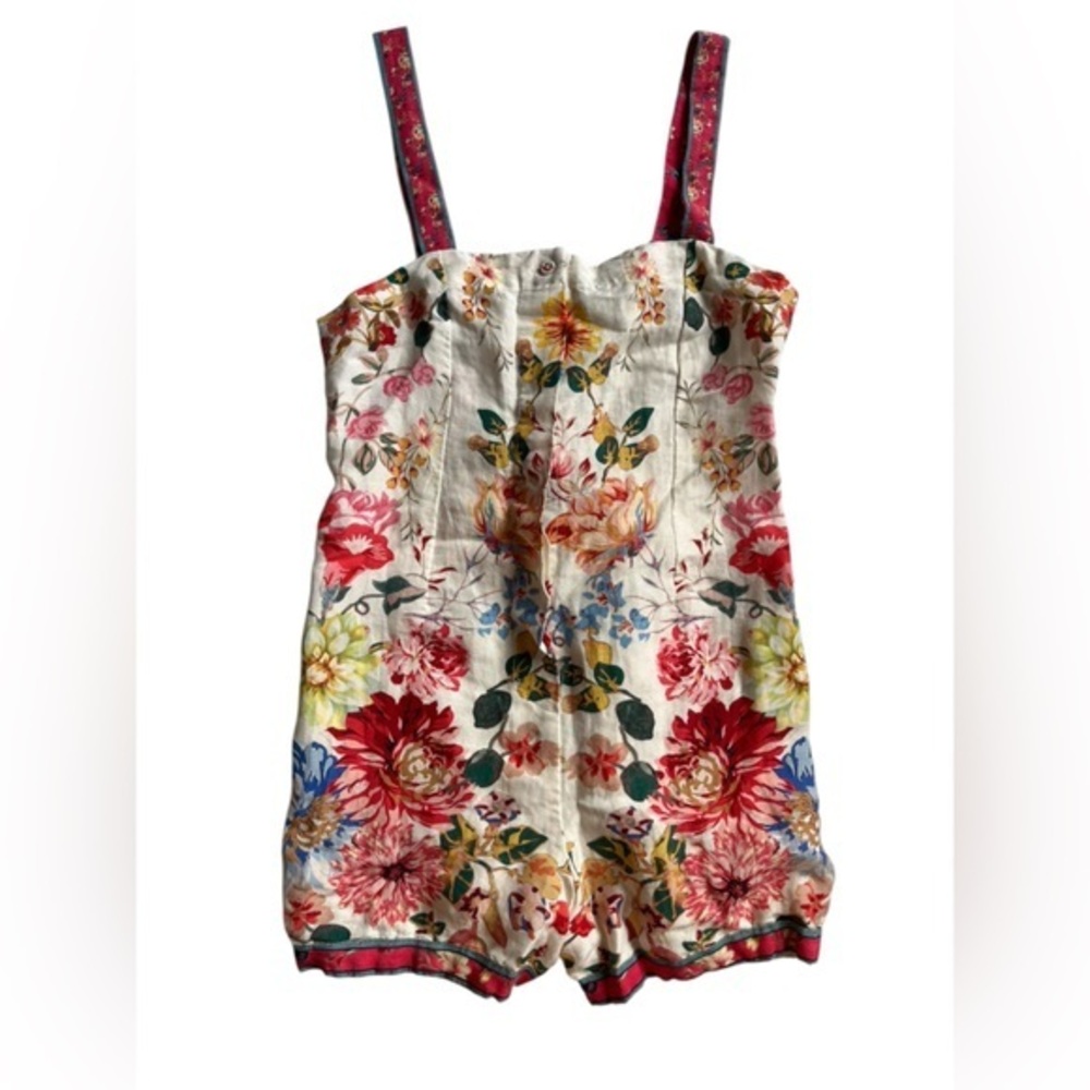 NWT Ranna Gill by Anthropologie Floral Multicolor Romper